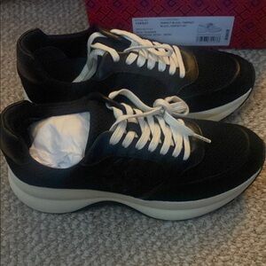 Tory Burch Black Kira Trainer